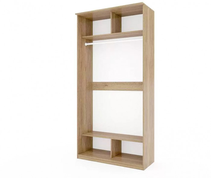 Шкаф купе Модерн 1190х600 2-х дверный фотопечать №2 ясень