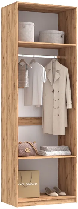 Тумба косметическая со шкафом 2х-ств Марвэл, Крафт золотой/Мальта грей