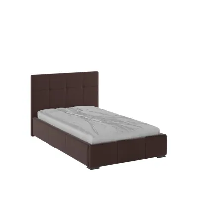 Рио Кровать интерьерная 120 коричневый квадрат, ПМ