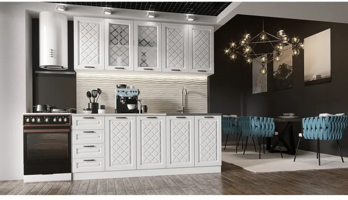 Кухня МДФ Агава 2000, Лиственница светлая