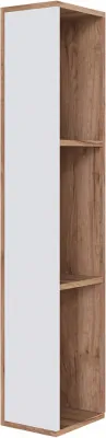 Малави Шкаф торцевой МШТ дуб крафт табачный/белый глянец
