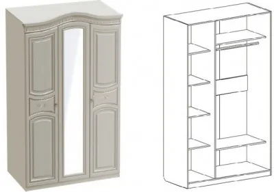 Николь Шкаф 3-дверный