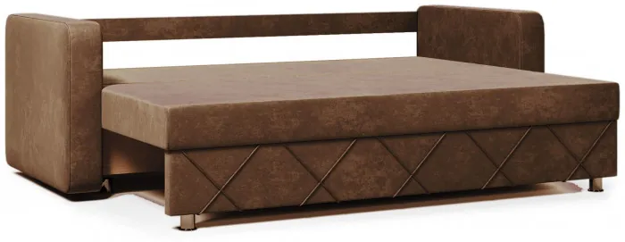 Раскладной диван-кровать, прямой, еврокнижка, цвет коричневый, Стелла 145х190