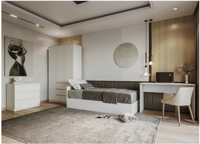 Модульная детская Мори, композиция 1, Белый