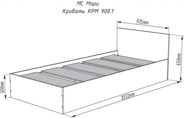 Модульная детская Мори, композиция 1, Белый