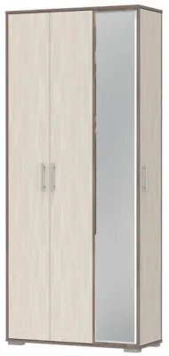 Прихожая 2-3421бод.тем/св Домино-мини, цвет бодега тёмный/бодега светлый, ШхГхВ 88х36х202 см., универсальная сборка