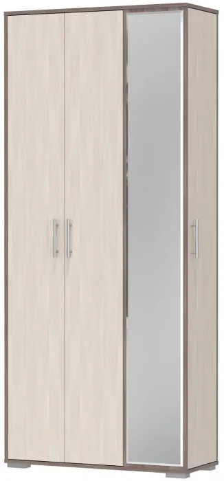 Прихожая 2-3421бод.тем/св Домино-мини, цвет бодега тёмный/бодега светлый, ШхГхВ 88х36х202 см., универсальная сборка