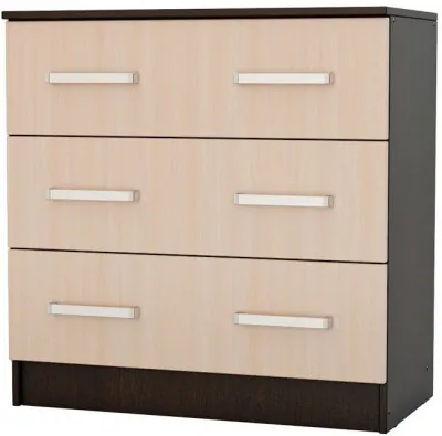 Комод 3 ящика (Венге / дуб беленый)