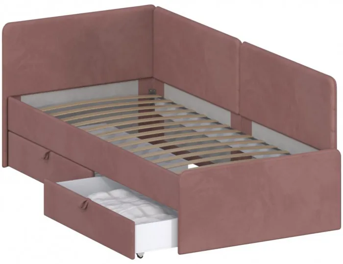 Кровать Тото 90х200 с ящиками, Микровелюр Zeekr-27