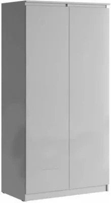 Челси Шкаф 2-х створчатый платяной (Белый глянец, Белый)