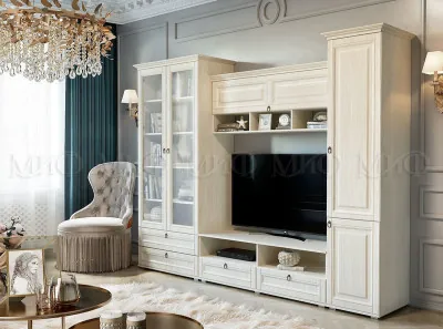 Модульная гостиная Престиж-1, композиция 4 (Сандал светлый)