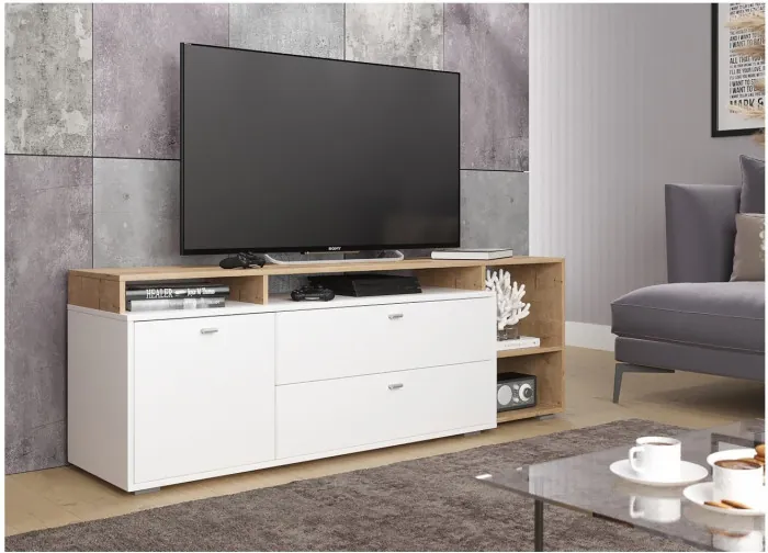 Комод Ланс К202, Белый/Дуб Бунратти