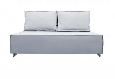 Диван-аккордеон Лофт мини 140х200, велюр серый