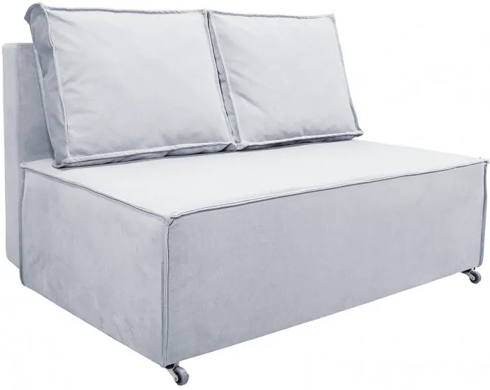 Диван-аккордеон Лофт мини 140х200, велюр серый