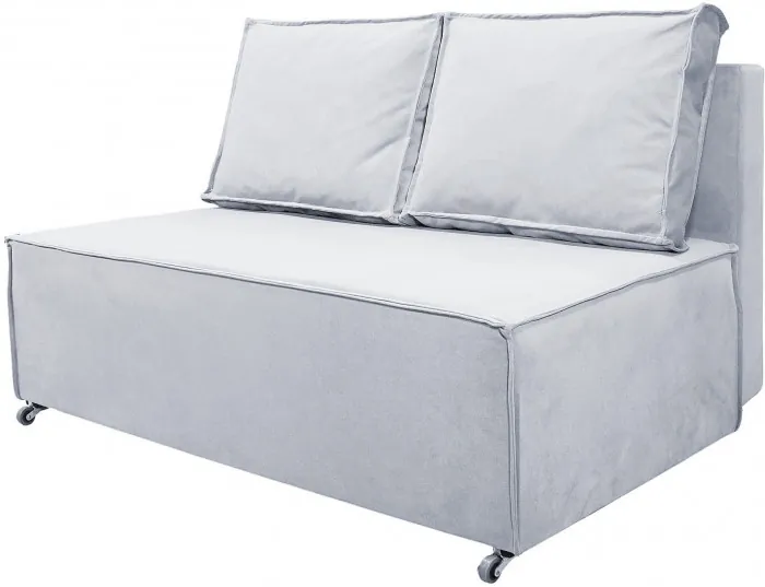 Диван-аккордеон Лофт мини 140х200, велюр серый