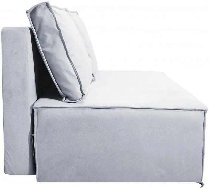 Диван-аккордеон Лофт мини 140х200, велюр серый