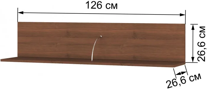 Модульная гостиная Ливорно, набор 3, Орех донской