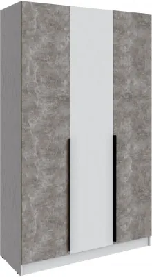 Шкаф Мадрид (1,4) без зеркала, Белый/Ателье светлое