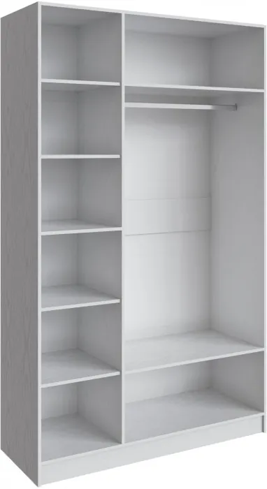 Шкаф Мадрид (1,4) без зеркала, Белый/Ателье светлое