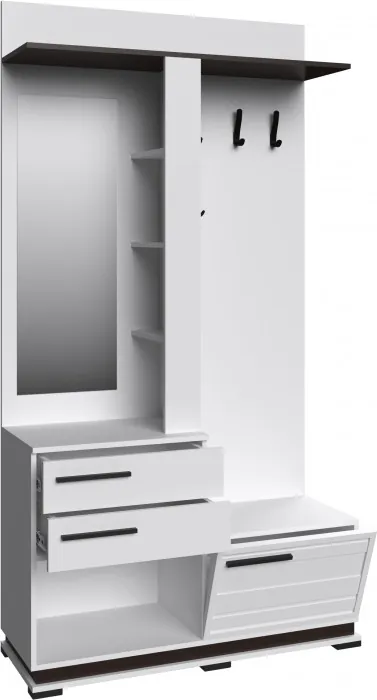 Модена Центральная секция МЦС-30, Белый/венге