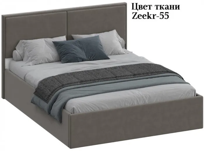 Кровать 120 с ортопед. основанием КР-430-М-12, Микровелюр Zeekr-55