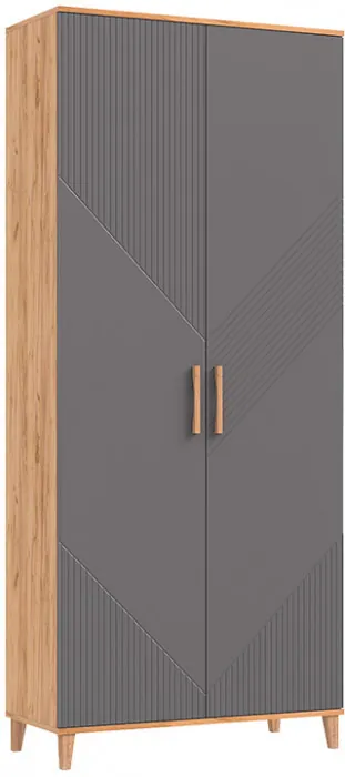 Модульная прихожая Ирис, Крафт золотой/Браш графит