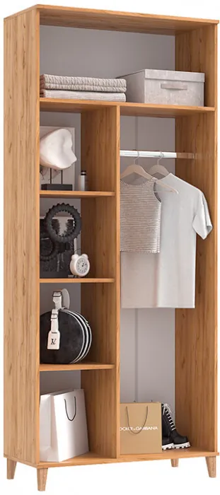 Модульная прихожая Ирис, Крафт золотой/Браш графит