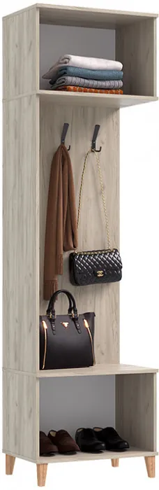 Модульная прихожая Ирис, Крафт серый/Кашемир