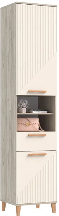 Модульная прихожая Ирис, Крафт серый/Кашемир