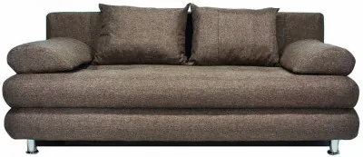 Диван-еврокнижка Фиджи, рогожка коричневая