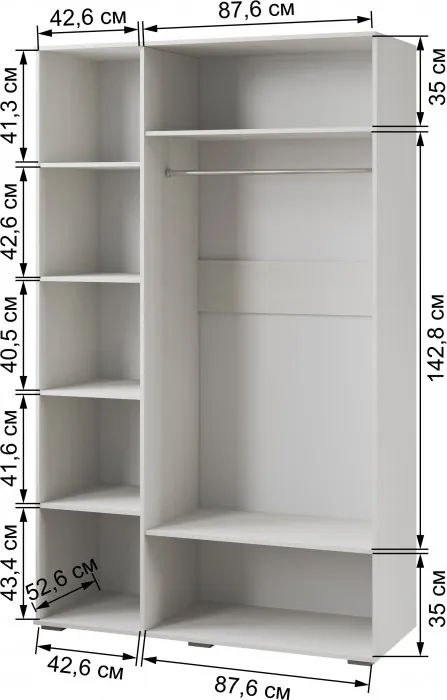 Ливорно Шкаф 3-х ств. ЛШ-24 ясень анкор светлый патина серебро