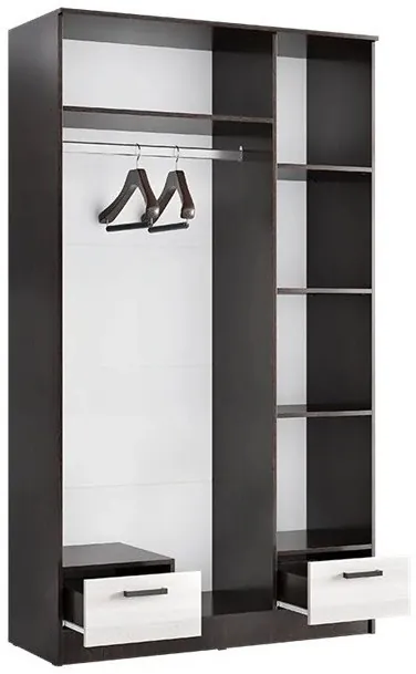 Адель Шкаф 1,2, Ясень шимо темный/светлый