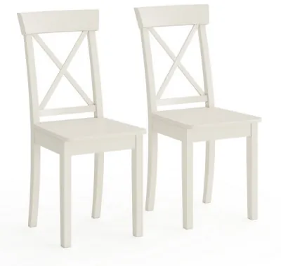 Два стула Мебель--24 Гольф-14 разборных, слоновая кость