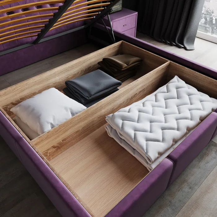 Октавия Кровать интерьерная 900 пыльная роза ромб, ПМ