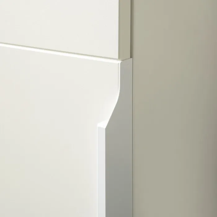 Октава Прихожая 43, цвет белый шагрень/дуб крафт золотой/фасады МДФ белый шагрень, ШхГхВ 129,3х35,4х197,6 см., универсальная сборка