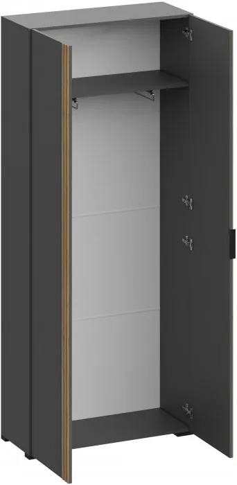 Нао Шкаф 2-х створчатый ШК-4032, Графит