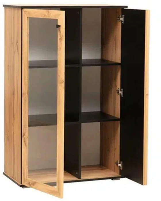 Шкаф комбинированный Либерти 51.03 (опора h20) Дуб вотан/Черный