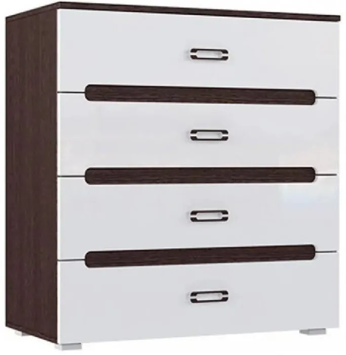 Ким Комод (Сонома / Белый глянец)