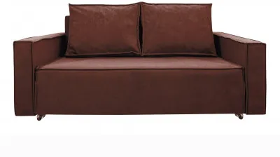 Диван-аккордеон Лофт 160х200, ППУ, велюр коричневый