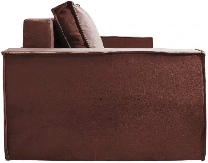 Диван-аккордеон Лофт 160х200, ППУ, велюр коричневый
