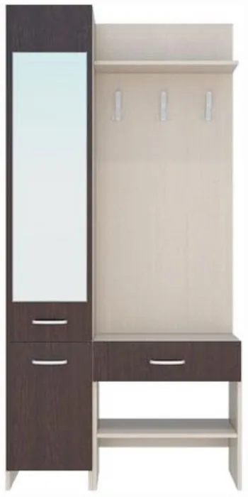 Прихожая Домино 2 У (Дуб Сонома / белый)