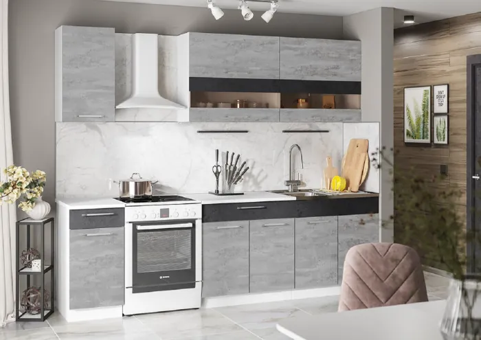 Кухонный гарнитур Маша 2.0 м, камень