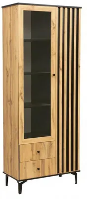 Шкаф комбинированный Либерти 51.02 (опора h150) Дуб вотан/Черный