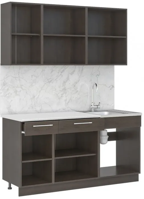 Кухонный гарнитур Маша 1.6 м, камень