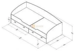 Модульная детская Соня (Соня 1 + Соня 2 + Соня 3), Дуб молочный / Голубой