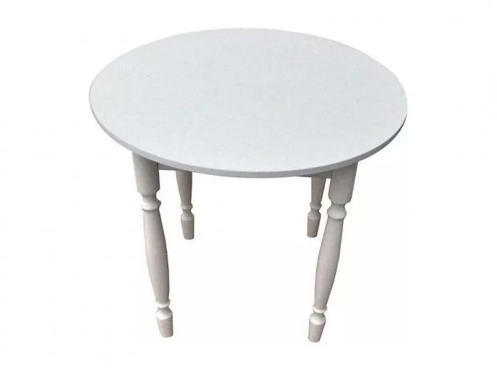 Стол круглый СМ ДСП белый, склад