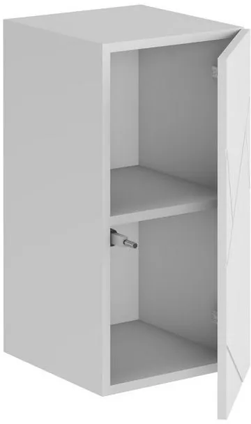 ГРАНЖ Шкаф навесной ШН-001 (Д.300) (Белый (Шагрень) / Белый софт)