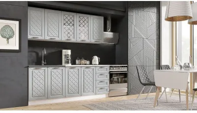 Кухня МДФ Агава 2000, антрацит