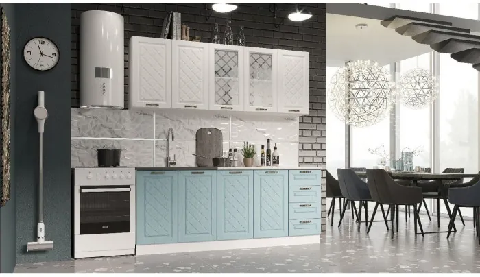 Кухня МДФ Агава 2000, антрацит