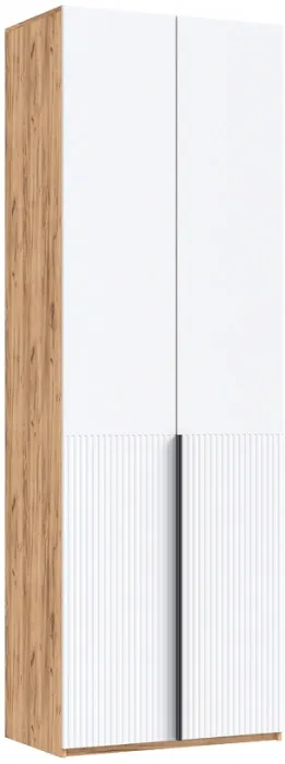 Тумба косметическая со шкафом 2х-ств Марвэл, Крафт золотой/Браш вайт